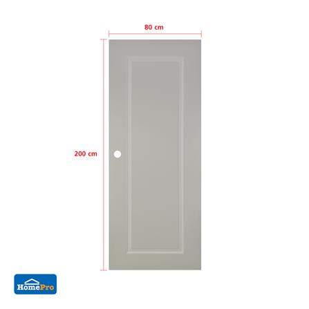 ประตูภายนอก UPVC เจาะลูกบิด AZLE MD-7 1 ฟัก 80x200 ซม. สีเบจ_5