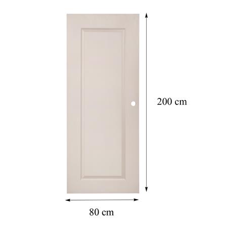 ประตูภายนอก UPVC AZLE MD-7 1 ฟัก 80X200 ซม. สีเบจ เจาะลูกบิด_7