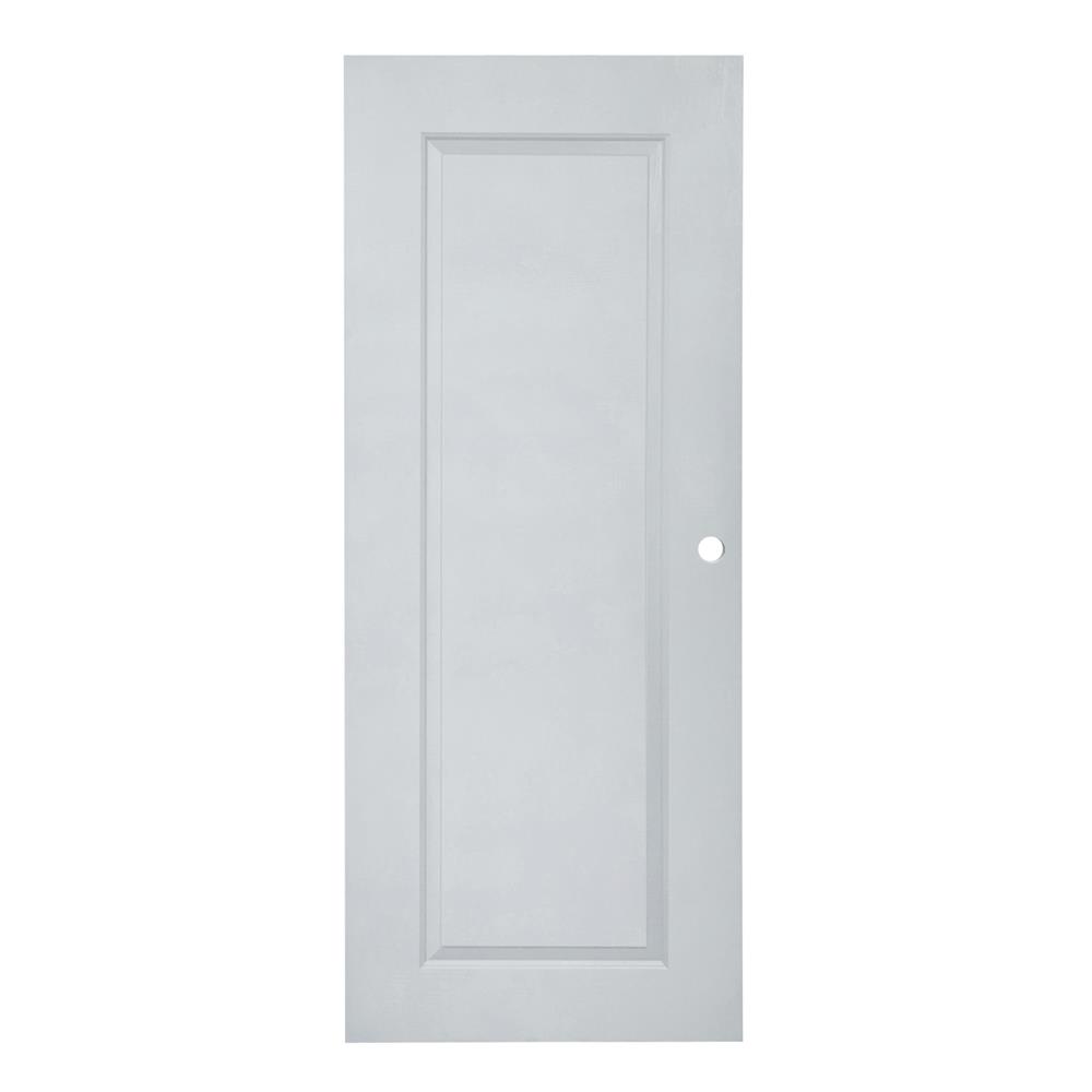 ประตูภายนอก UPVC AZLE MD-7 1 ฟัก 80X200 ซม. สีเทา เจาะลูกบิด