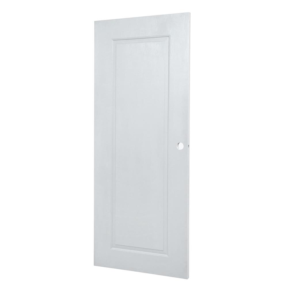 ประตูภายนอก UPVC AZLE MD-7 1 ฟัก 80X200 ซม. สีเทา เจาะลูกบิด