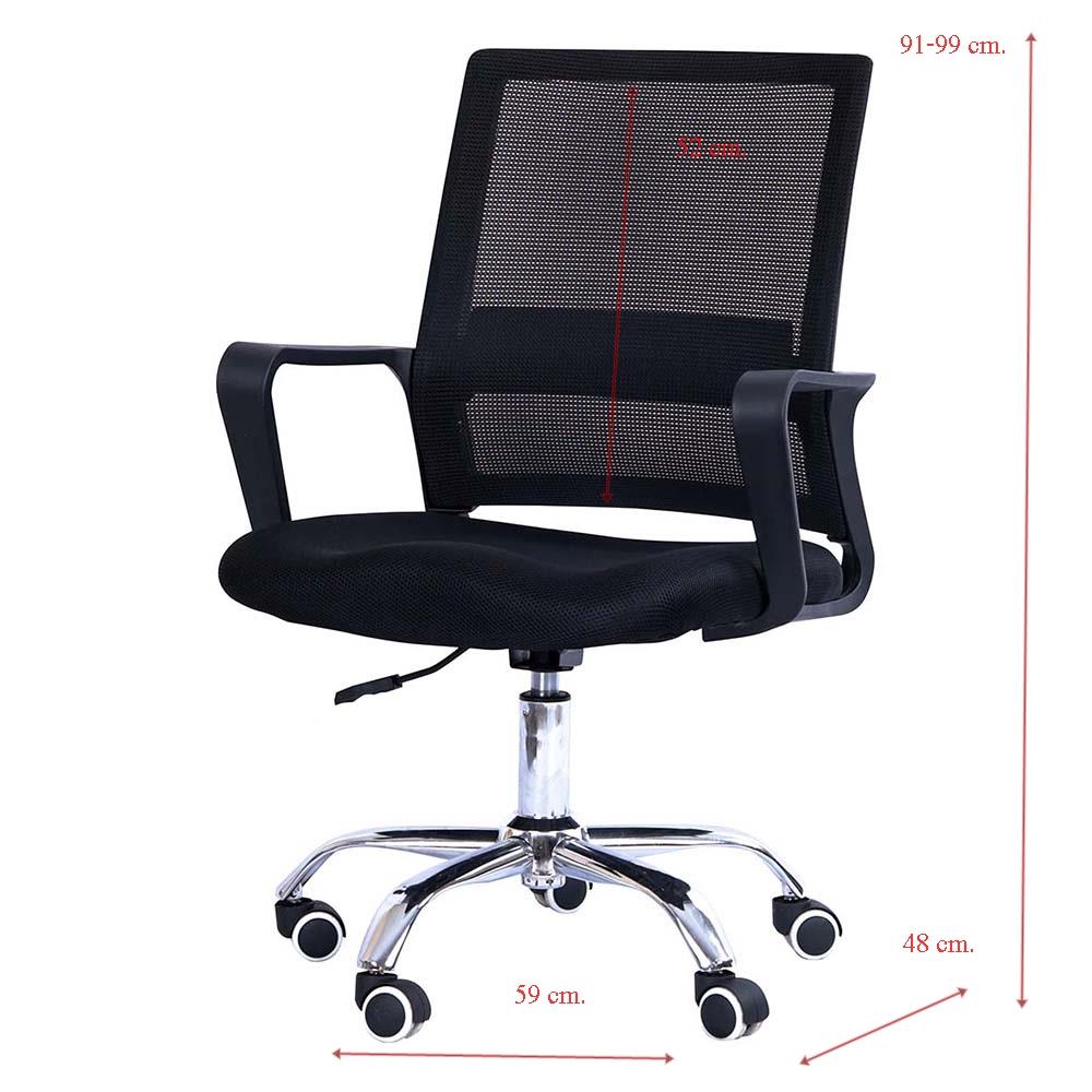 เก้าอี้สำนักงาน AS FURNITURE YOSHIDA สีดำ