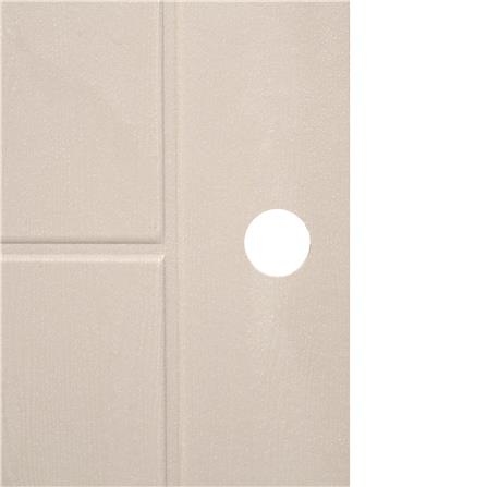 ประตูภายนอก UPVC AZLE MD-8 80X200 ซม. สีเบจ เจาะลูกบิด_2