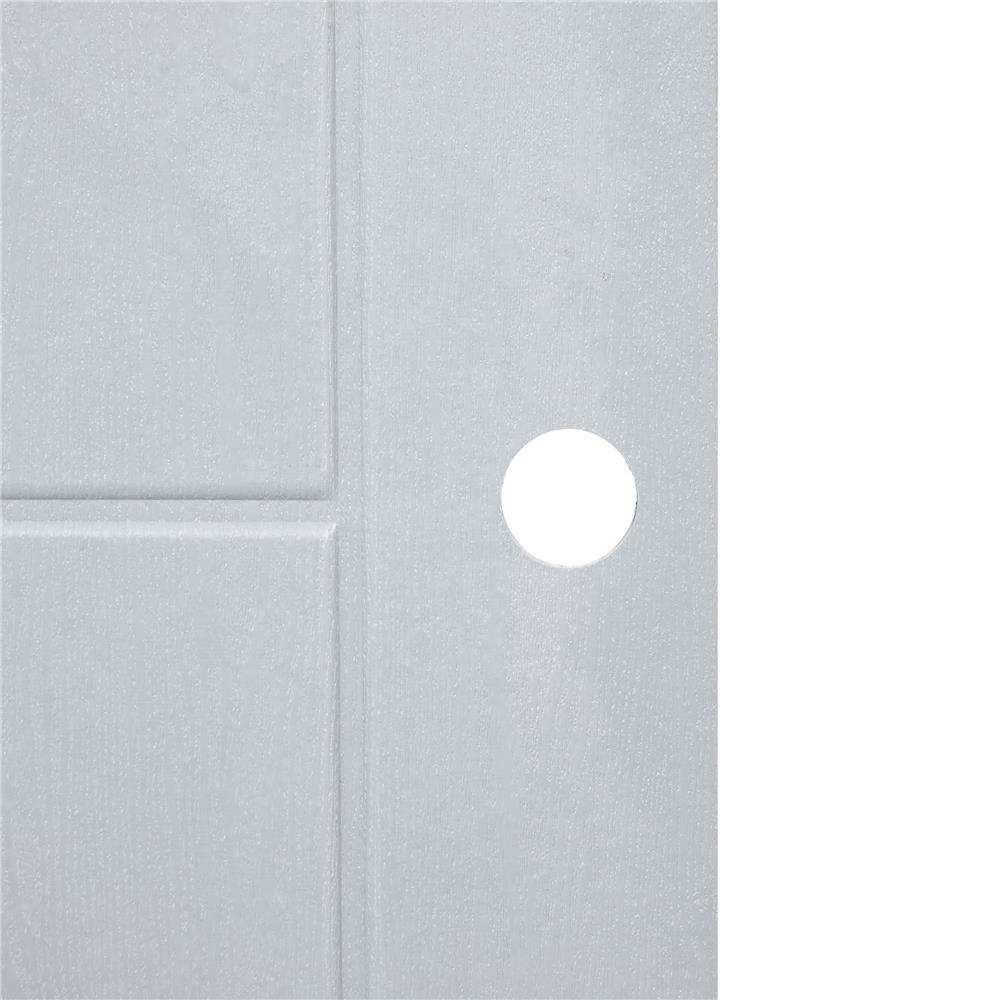 ประตูภายนอก UPVC AZLE MD-8 80X200 ซม. สีเทา เจาะลูกบิด