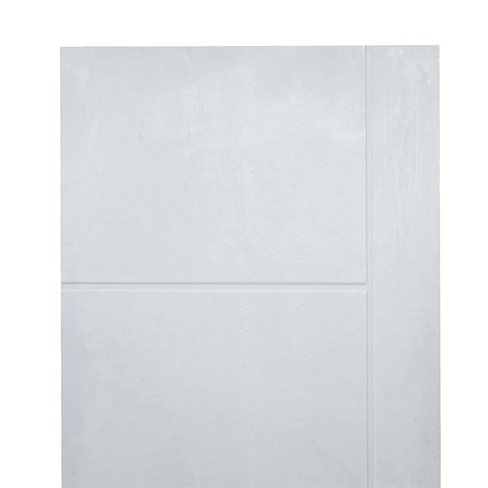 ประตูภายนอก UPVC AZLE MD-8 80X200 ซม. สีเทา เจาะลูกบิด