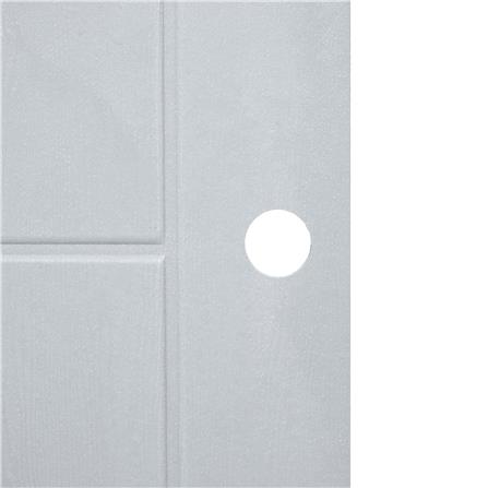 ประตูภายนอก UPVC AZLE MD-8 80X200 ซม. สีเทา เจาะลูกบิด_2