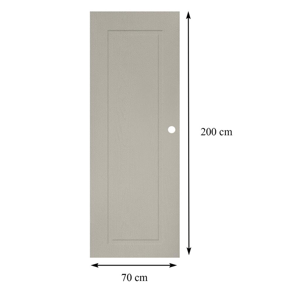 ประตูห้องน้ำ UPVC AZLE MDI-7 1 ฟัก 70X200 ซม. สีเบจ เจาะลูกบิด