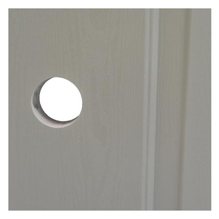 ประตูห้องน้ำ UPVC เจาะลูกบิด AZLE MDI-7 1 ฟัก 70x200 ซม. สีเบจ_2