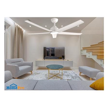 พัดลมโคมไฟ LED WINFAVOUR DC76 52 นิ้ว 18 วัตต์ DAYLIGHT/COOL WHITE/WARM WHITE สีขาว_1