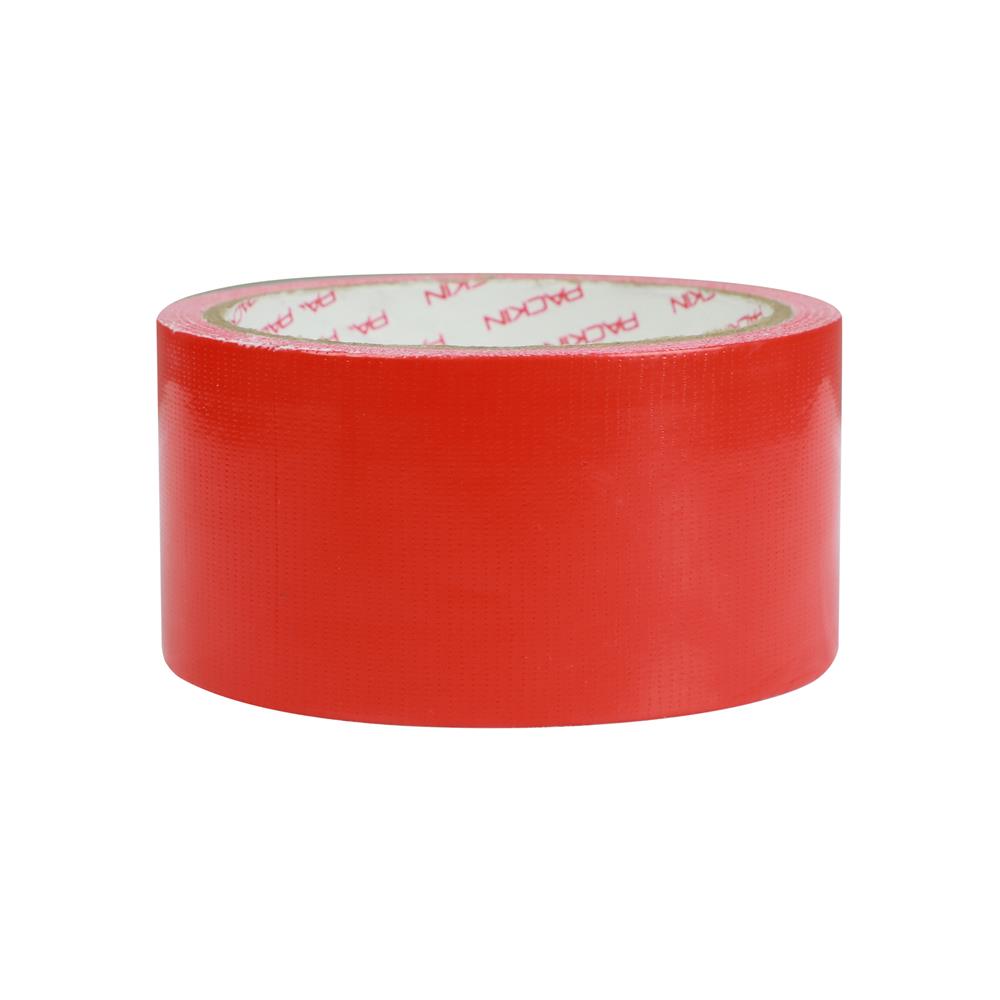 เทปผ้า PACK IN 48 มม.X8 หลา สีแดง แพ็ก 6 ชิ้น