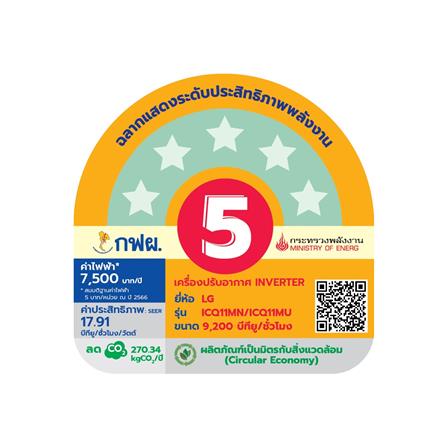 แอร์ผนัง LG ICQ11MN.JU1 9200 บีทียู อินเวอร์เตอร์_4