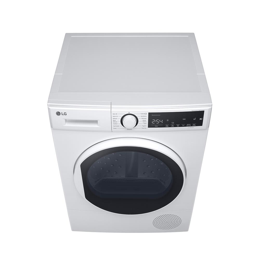 เครื่องอบผ้าฝาหน้า LG RD08NHP5W 8 กก. HEAT PUMP สีขาว