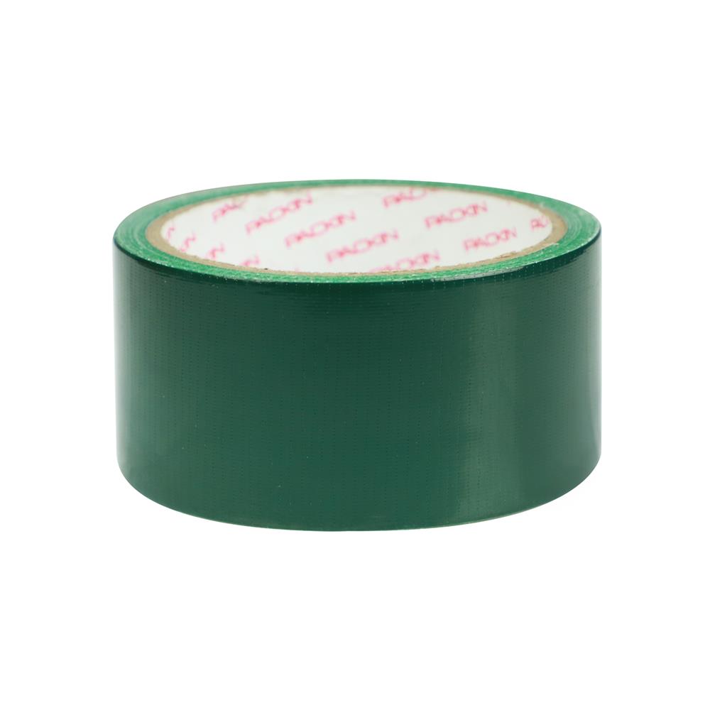 เทปผ้า PACK IN 48 มม.X8 หลา สีเขียว แพ็ก 6 ชิ้น