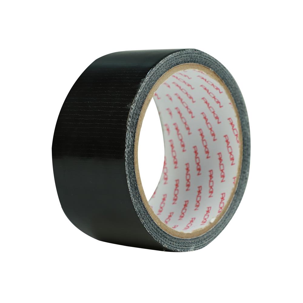 เทปผ้า PACK IN 48 มม.X8 หลา สีดำ แพ็ก 6 ชิ้น