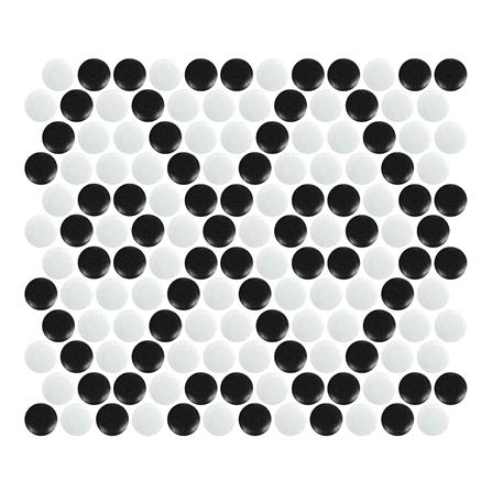 โมเสคพอร์ซเลน 22x24 ซม. GLASCERA ราวนด์ แพทเทิร์น 1 ทูโทน_0