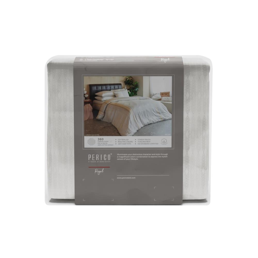 ชุดผ้าปูที่นอน 6 ฟุต 3 ชิ้น PERICO REGAL PRINT RE246