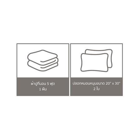 ชุดผ้าปูที่นอน 5 ฟุต 3 ชิ้น PERICO REGAL PRINT RE246_5