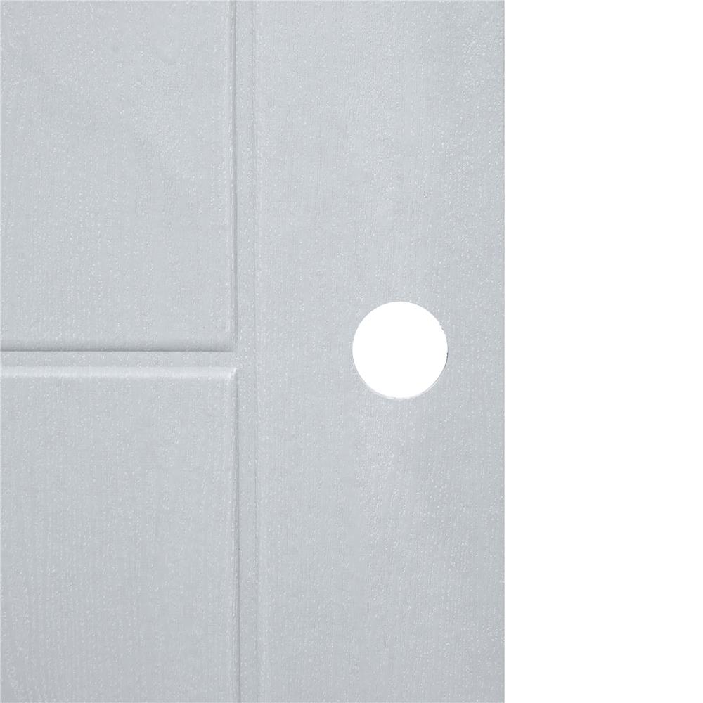 ประตูห้องน้ำ UPVC AZLE PSW24 เกล็ดล่าง 70X200 ซม. สีเทา เจาะลูกบิด