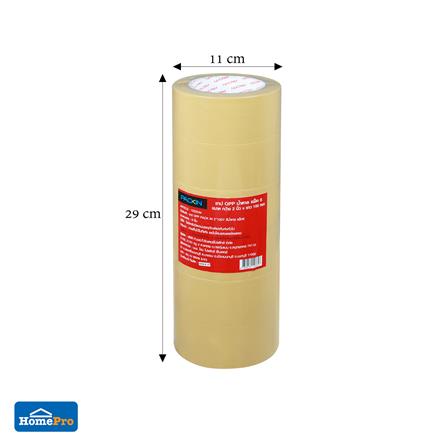 เทป OPP PACK IN 2 นิ้วX100 หลา สีน้ำตาล แพ็ก 6 ชิ้น_5