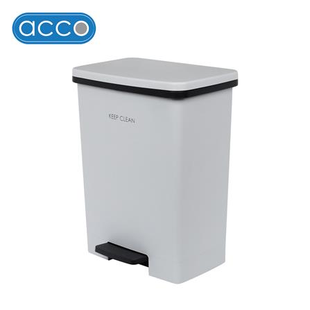 ถังขยะเหยียบเหลี่ยม ACCO SOFT CLOSE 20 ลิตร สีเทา_1