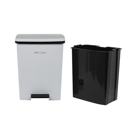 ถังขยะเหยียบเหลี่ยม ACCO SOFT CLOSE 20 ลิตร สีเทา_4