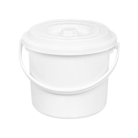 ถังน้ำกลมมีฝา PLIM 11 ลิตร สีขาว_1