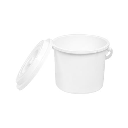 ถังน้ำกลมมีฝา PLIM 11 ลิตร สีขาว_2