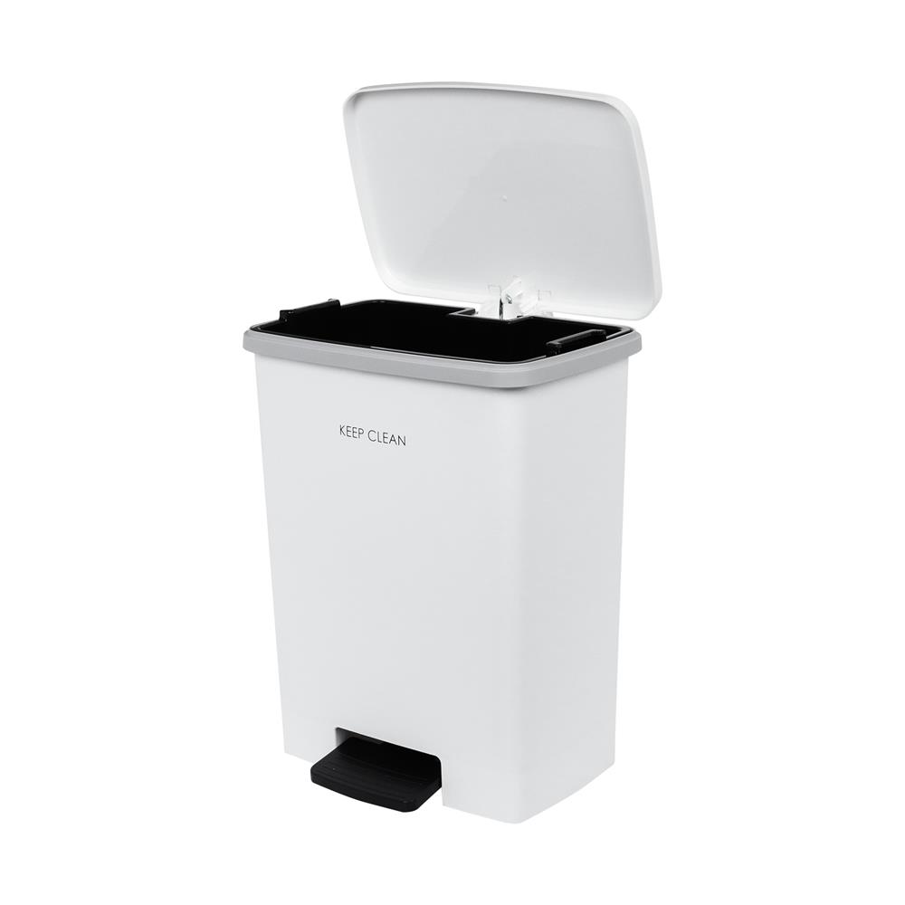 ถังขยะเหยียบเหลี่ยม ACCO SOFT CLOSE 20 ลิตร สีขาว