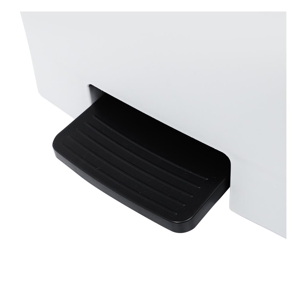 ถังขยะเหยียบเหลี่ยม ACCO SOFT CLOSE 20 ลิตร สีขาว