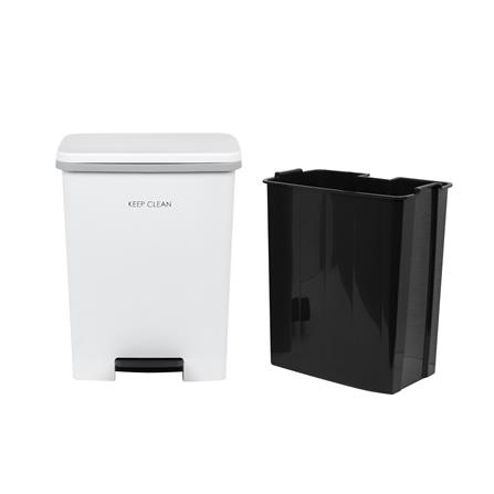 ถังขยะเหยียบเหลี่ยม ACCO SOFT CLOSE 20 ลิตร สีขาว_4