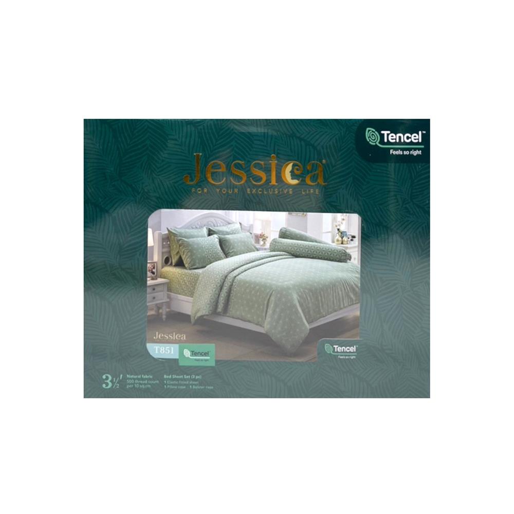 ชุดผ้าปูที่นอน 3.5 ฟุต 3 ชิ้น JESSICA TENCEL 20166-T851
