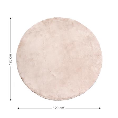 พรม HOME LIVING STYLE EMILY 120X120 ซม. สีชมพู_11