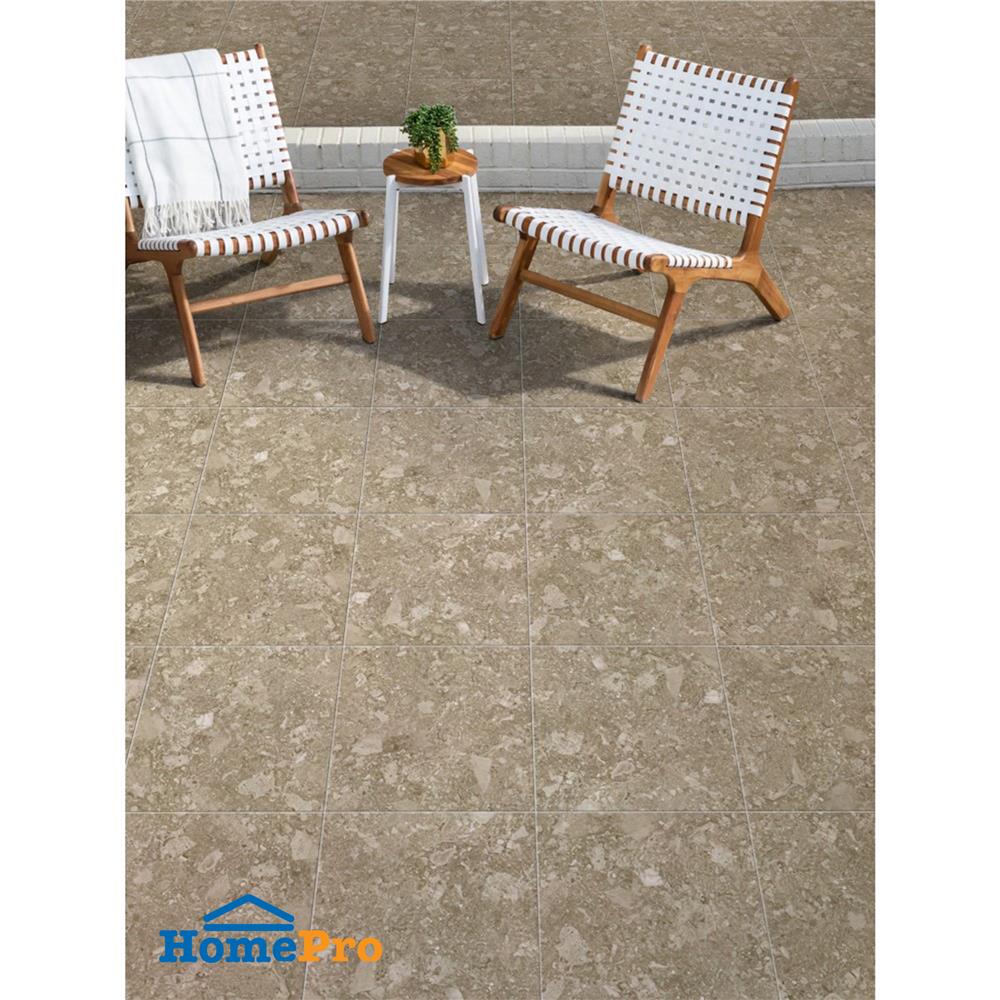 กระเบื้องพื้นพอร์ซเลน  16x16 นิ้ว COTTO ฟอสซิโอ น้ำตาล HYG PM 0.96 ตร.ม.