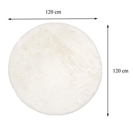 พรม HOME LIVING STYLE EMILY 120X120 ซม. สีขาว_11