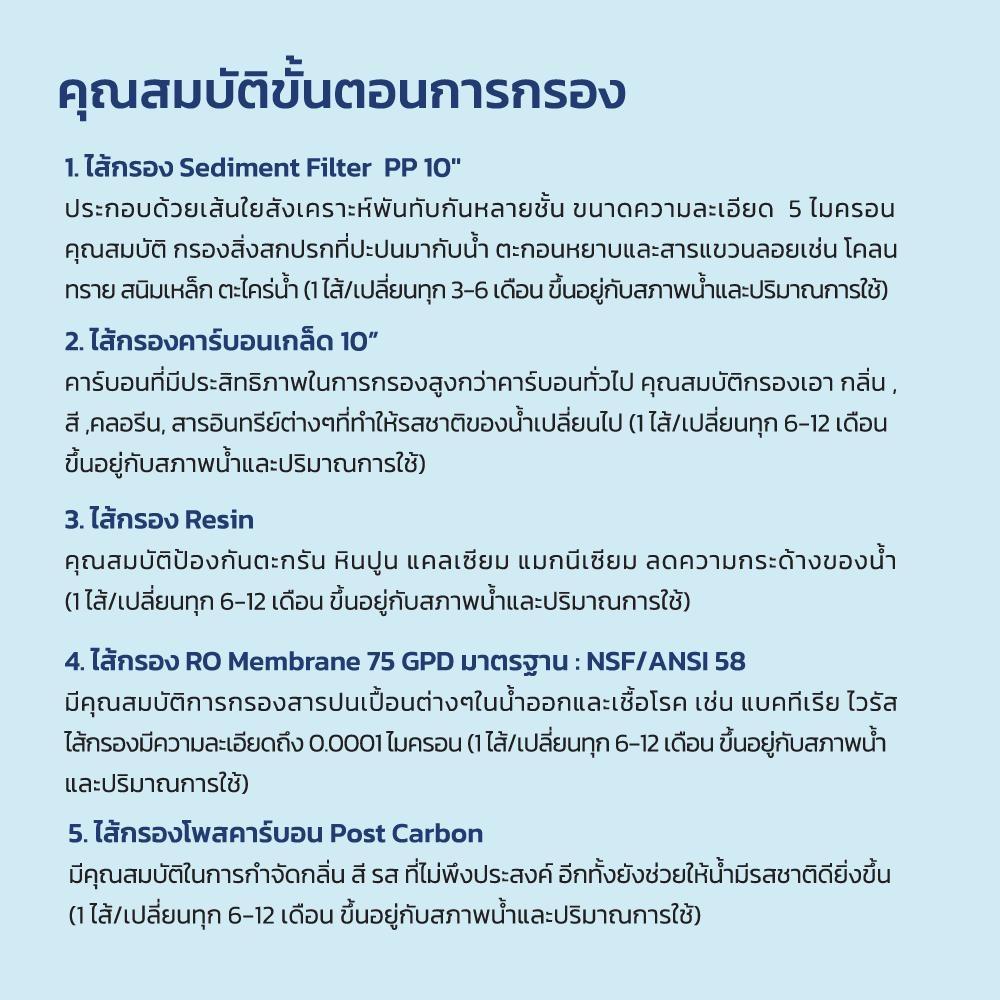 เครื่องกรองน้ำดื่ม SAFE RO-5S