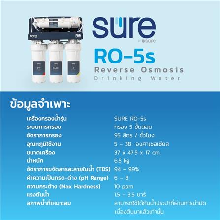 เครื่องกรองน้ำดื่ม SAFE RO-5S_9