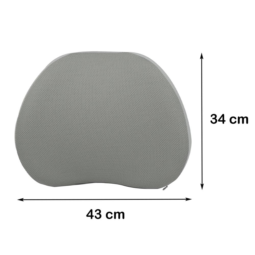 เบาะรองหลัง HOME LIVING STYLE WELLAR-H 14X17 นิ้ว สีเทา