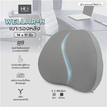 เบาะรองหลัง HOME LIVING STYLE WELLAR-H 14X17 นิ้ว สีเทา_6