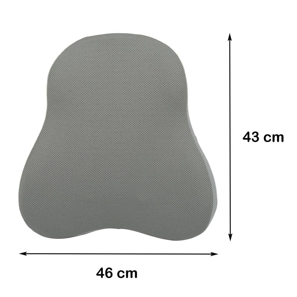 เบาะรองหลัง HOME LIVING STYLE WELLAR-H 17X18 นิ้ว สีเทา