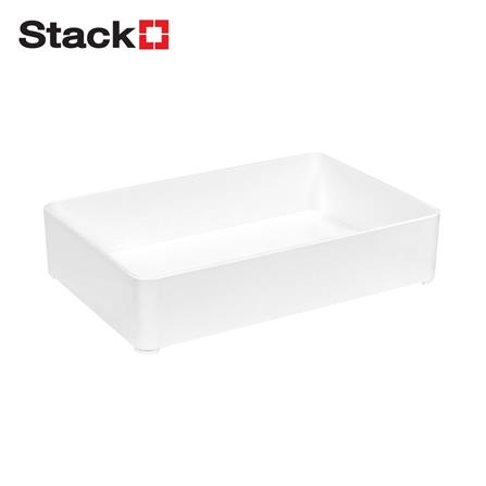 ถาดใส่ของ STACKO ST-301 SIZE L 15.20x22.80x5.20 ซม. สีขาว