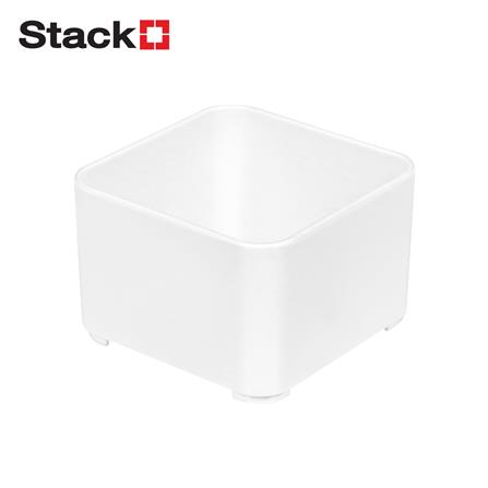 ถาดใส่ของ STACKO ST-301 SIZE S 7.40x7.40x5.20 ซม. สีขาว_0