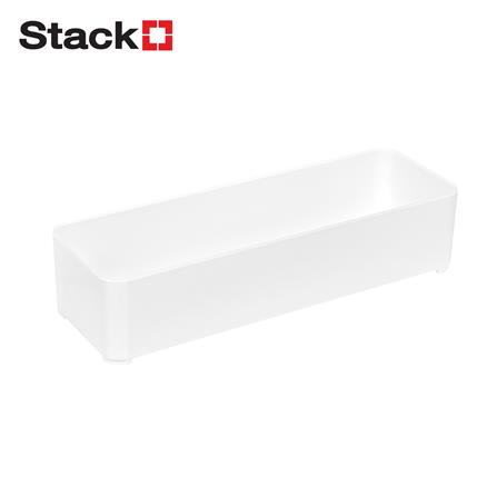 ถาดใส่ของ STACKO ST-301 SIZE M 7.40x22.80x5.20 ซม. สีขาว