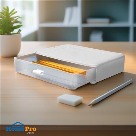 กล่องลิ้นชัก 1 ช่อง STACKO 22.9x16.6x5.1 ซม. สีขาว_3