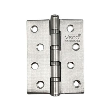 บานพับ 4X3 นิ้ว X 2 มม. VECO 4BB 4320 สีสเตนเลส แพ็ก 4 ชิ้น_0