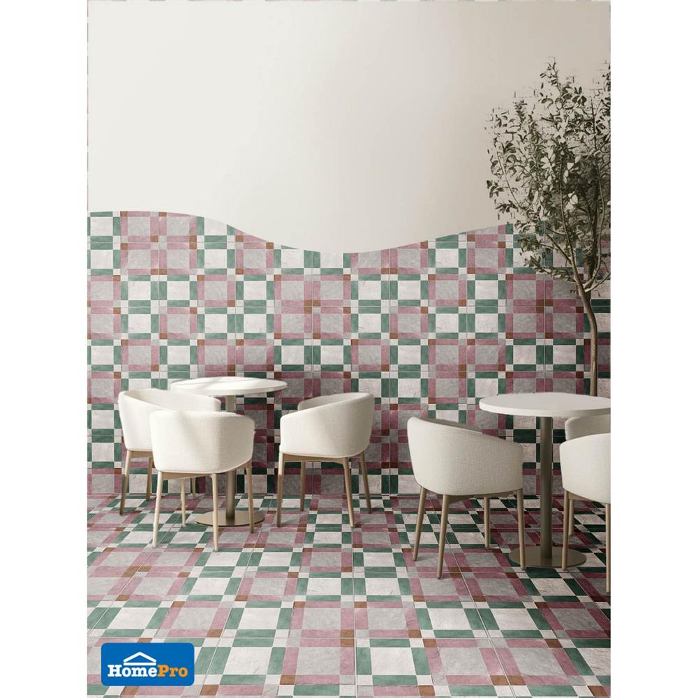 กระเบื้องพื้น COTTO มูคา แคนดี้ ชมพู PM 0.96 ตร.ม.