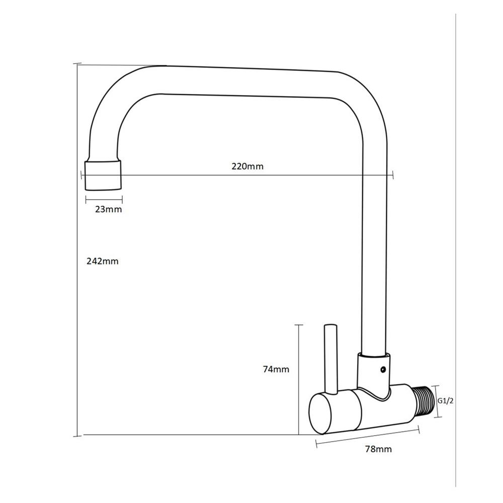 ก๊อกซิงค์ผนัง RASLAND RA A11011-A9999