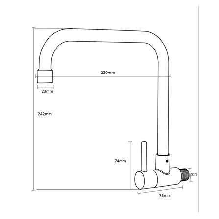 ก๊อกซิงค์ผนัง RASLAND RA A11011-A9999_1