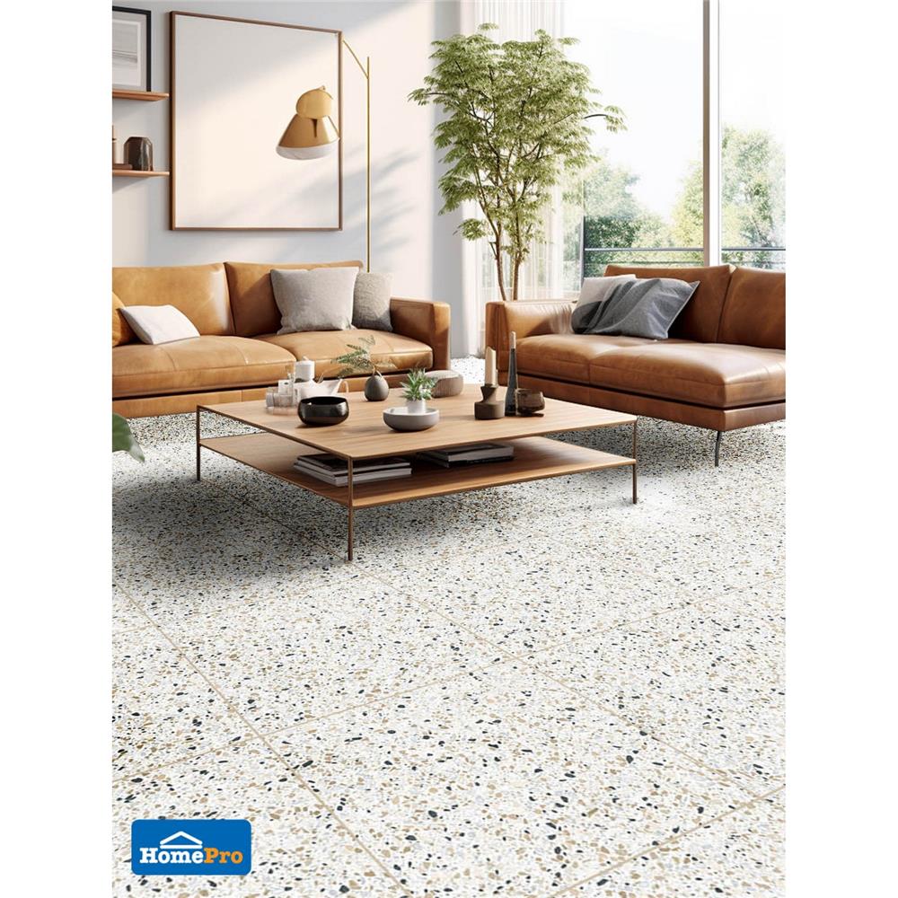 กระเบื้องพื้น 60x60 ซม. COTTO กรานูล่า ขาว PM 1.44 ตร.ม.