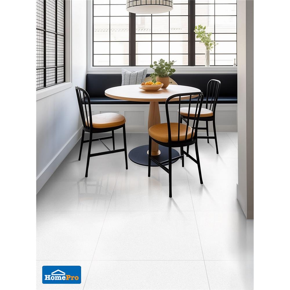 กระเบื้องพื้น 60x60 ซม. COTTO ซอลท์ ขาว PM 1.44 ตร.ม.