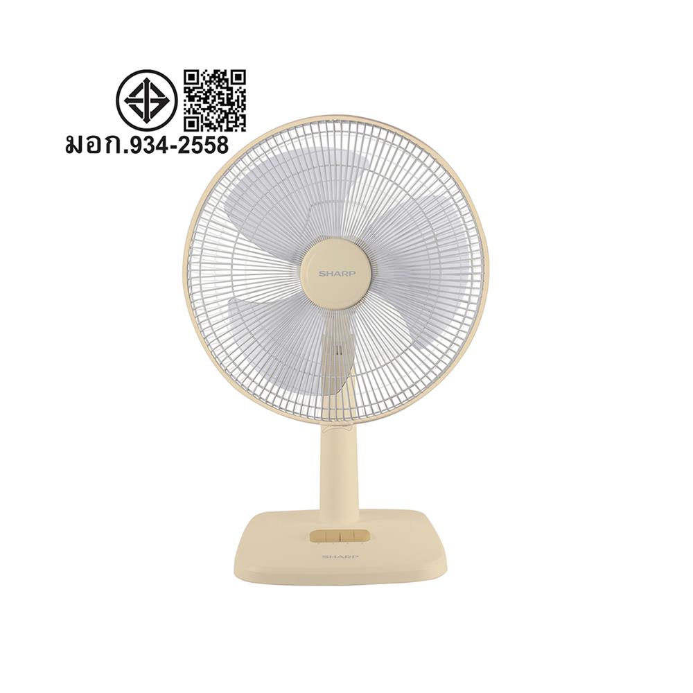 พัดลมตั้งโต๊ะ 16 นิ้ว SHARP PJ-TA165VA สีครีม