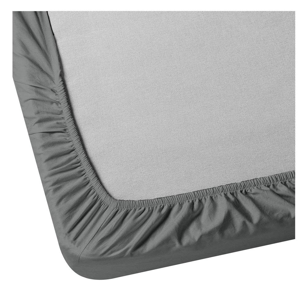 ชุดผ้าปูที่นอน 10 ฟุต 3 ชิ้น BED CLIP MICROTEX สี DARK GREY